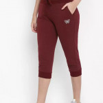 Women Maroon Capri