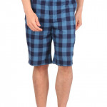 Mens 3 Pocket Checked Shorts