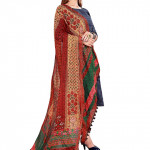 Women's Kalamkari and Floral Printed Chiffon Dupatta With Tassels